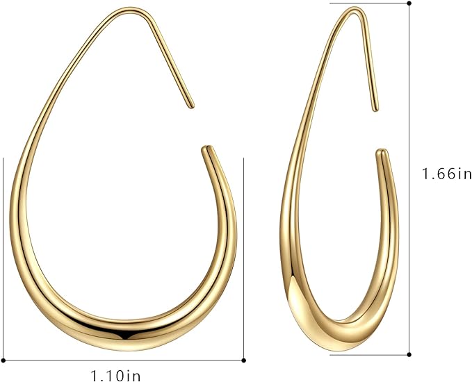 Ovale Teardrop Earrings